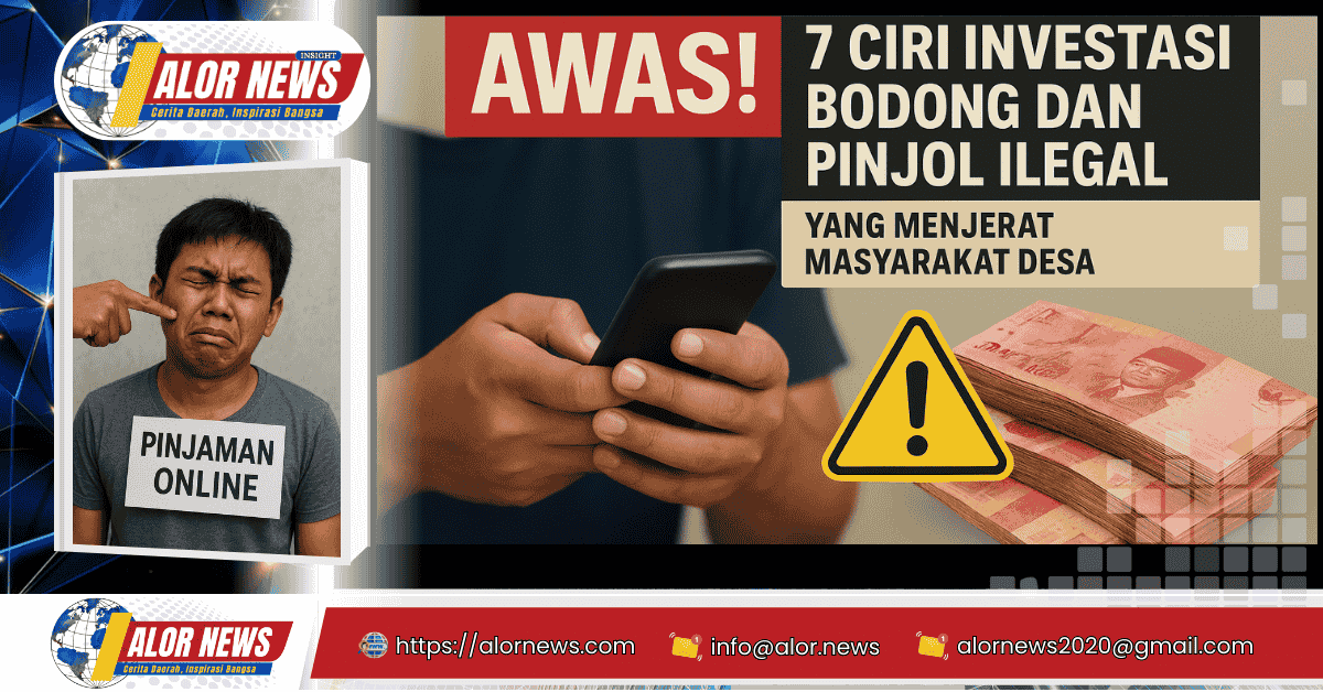 Kenali 7 ciri investasi bodong dan pinjol ilegal yang banyak menjerat warga desa. Pelajari tanda-tandanya dan cara melindungi diri dari penipuan.