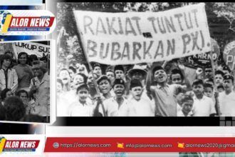 Ilustrasi demonstrasi mahasiswa pada peristiwa Tritura 10 Januari 1966 sebagai simbol suara rakyat menentukan arah bangsa