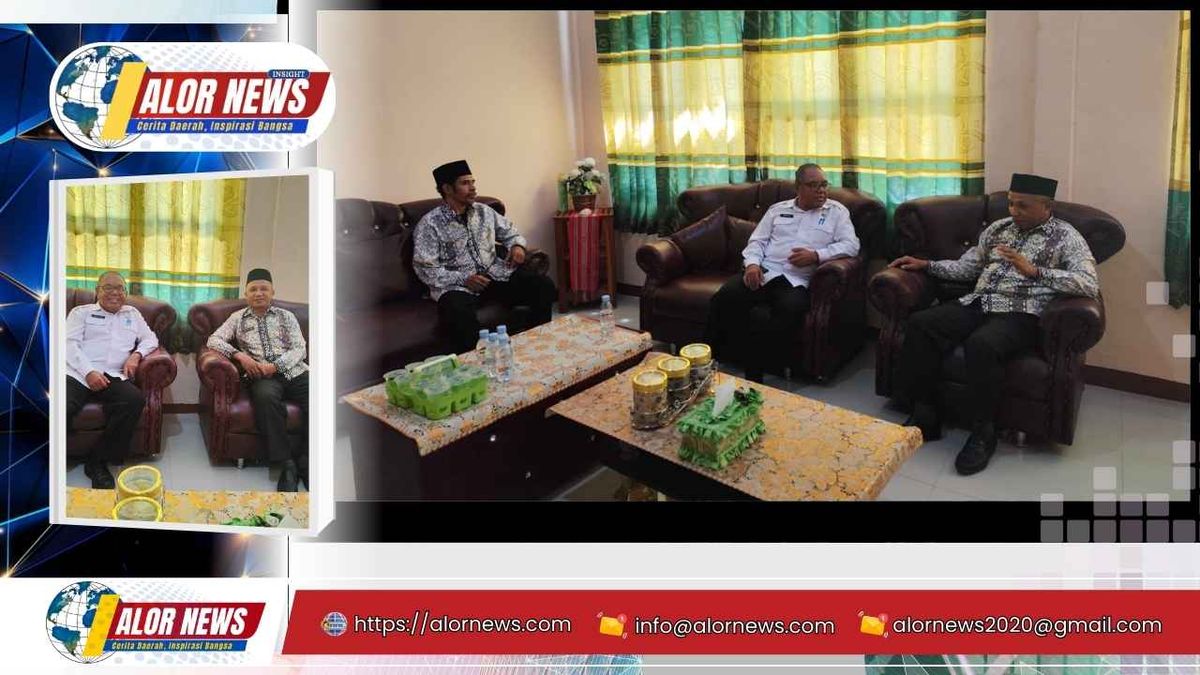 Kadis Kearsipan dan Perpustakaan Alor Kunjungi Kemenag Alor, Bahas Penguatan Program Literasi