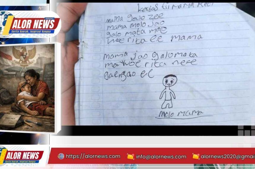 Ilustrasi simbolik tragedi anak SD di Ngada akibat kemiskinan