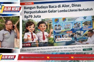 Poster lomba literasi yang diselenggarakan Dinas Kearsipan dan Perpustakaan Kabupaten Alor tahun 2026