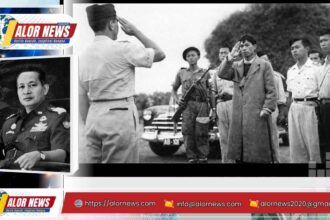 Foto bersejarah Serangan Umum 1 Maret 1949 di Yogyakarta bersama Sri Sultan Hamengkubuwono IX dan Letkol Soeharto.