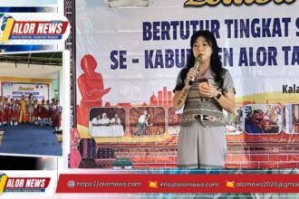 Kegiatan literasi anak di Perpustakaan Daerah Alor