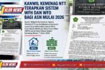 Ilustrasi kebijakan Work From Home dan Work From Office bagi ASN Kementerian Agama di Nusa Tenggara Timur tahun 2026.