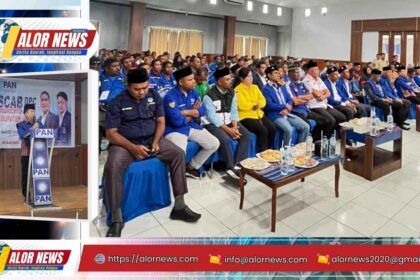 Wakil Bupati Alor Rocky Winaryo menghadiri Muscab serentak DPC PAN se-Kabupaten Alor di Aula Kopdit Tribuana Kalabahi bersama DPW PAN NTT, anggota legislatif, kader, dan relawan