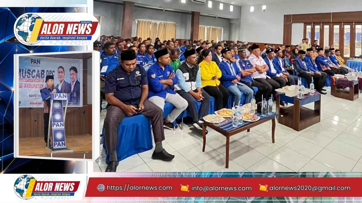 Wakil Bupati Alor Rocky Winaryo menghadiri Muscab serentak DPC PAN se-Kabupaten Alor di Aula Kopdit Tribuana Kalabahi bersama DPW PAN NTT, anggota legislatif, kader, dan relawan