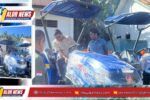 Penyerahan traktor roda 4 oleh Ahmad Yohan kepada penyuluh pertanian Kabupaten Alor