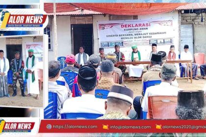 Polres Alor Deklarasikan Kampung Aman di desa Hunani