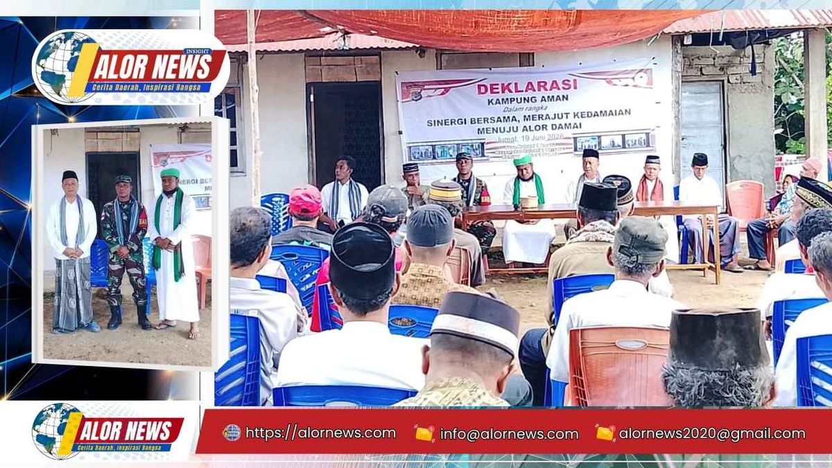 Polres Alor Deklarasikan Kampung Aman di desa Hunani