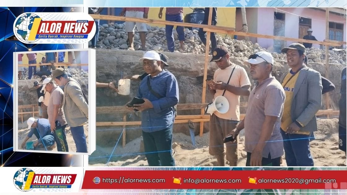 Pengukuran dan penentuan arah kiblat Masjid Al-Ijtihad Ternate Pulau Buaya oleh KUA Alor Barat Laut