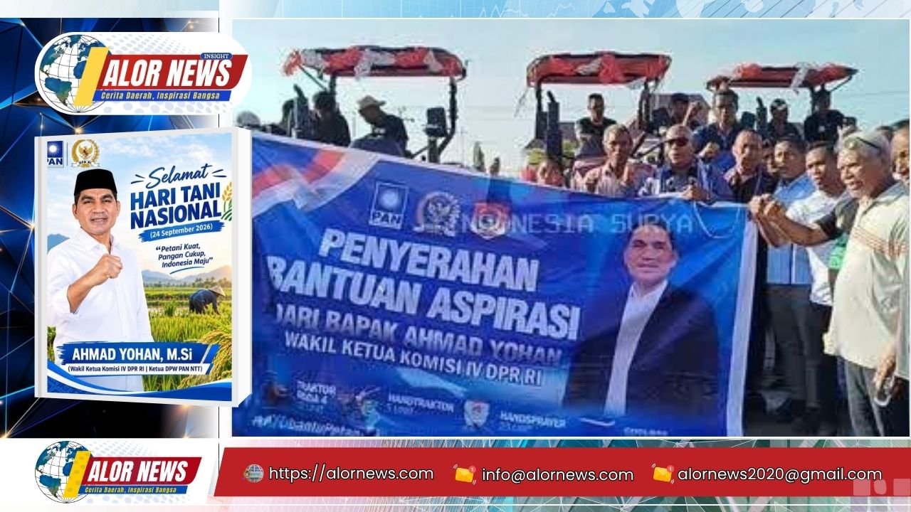 Ahmad Yohan salurkan bantuan Alsintan untuk petani muda Lembata pada Hari Tani Nasional 2026